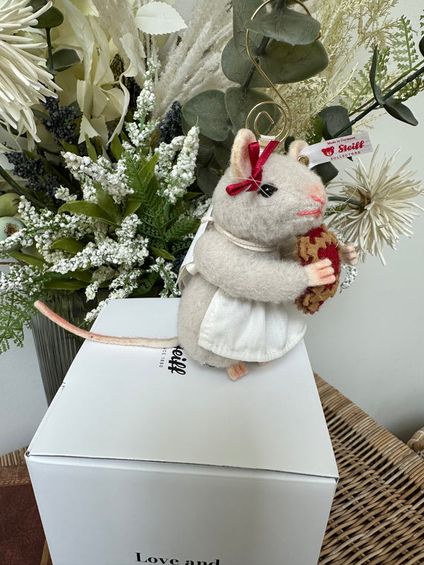 Steiff Bakery Miniature Mouse Limited Edition Christmas Ornament No 709