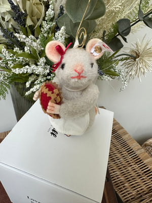 Steiff Bakery Miniature Mouse Limited Edition Christmas Ornament No 709