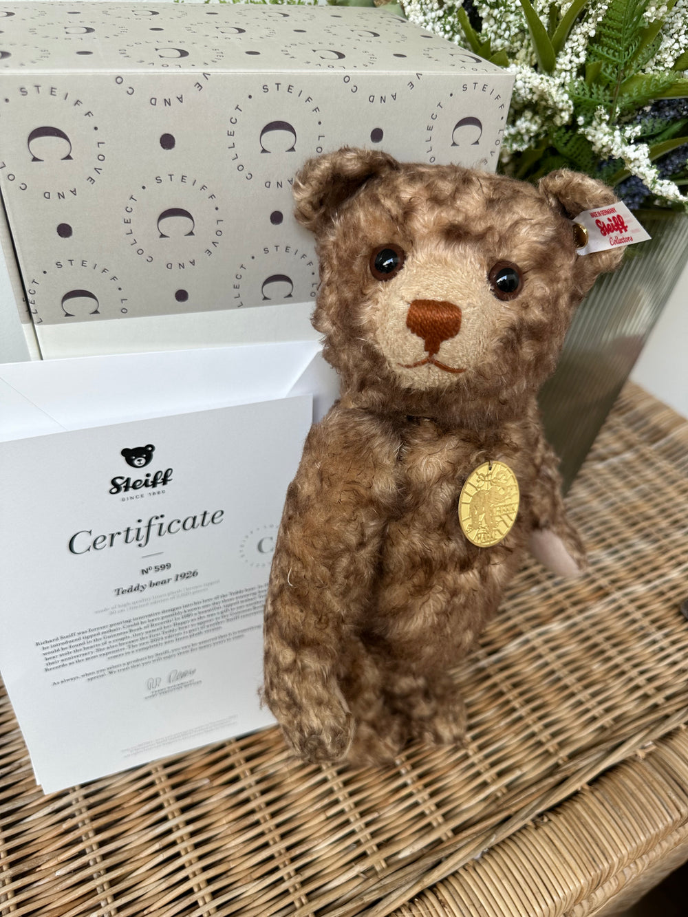 Steiff Teddy Bear 1926 Limited Edition Collectable Bear No 599