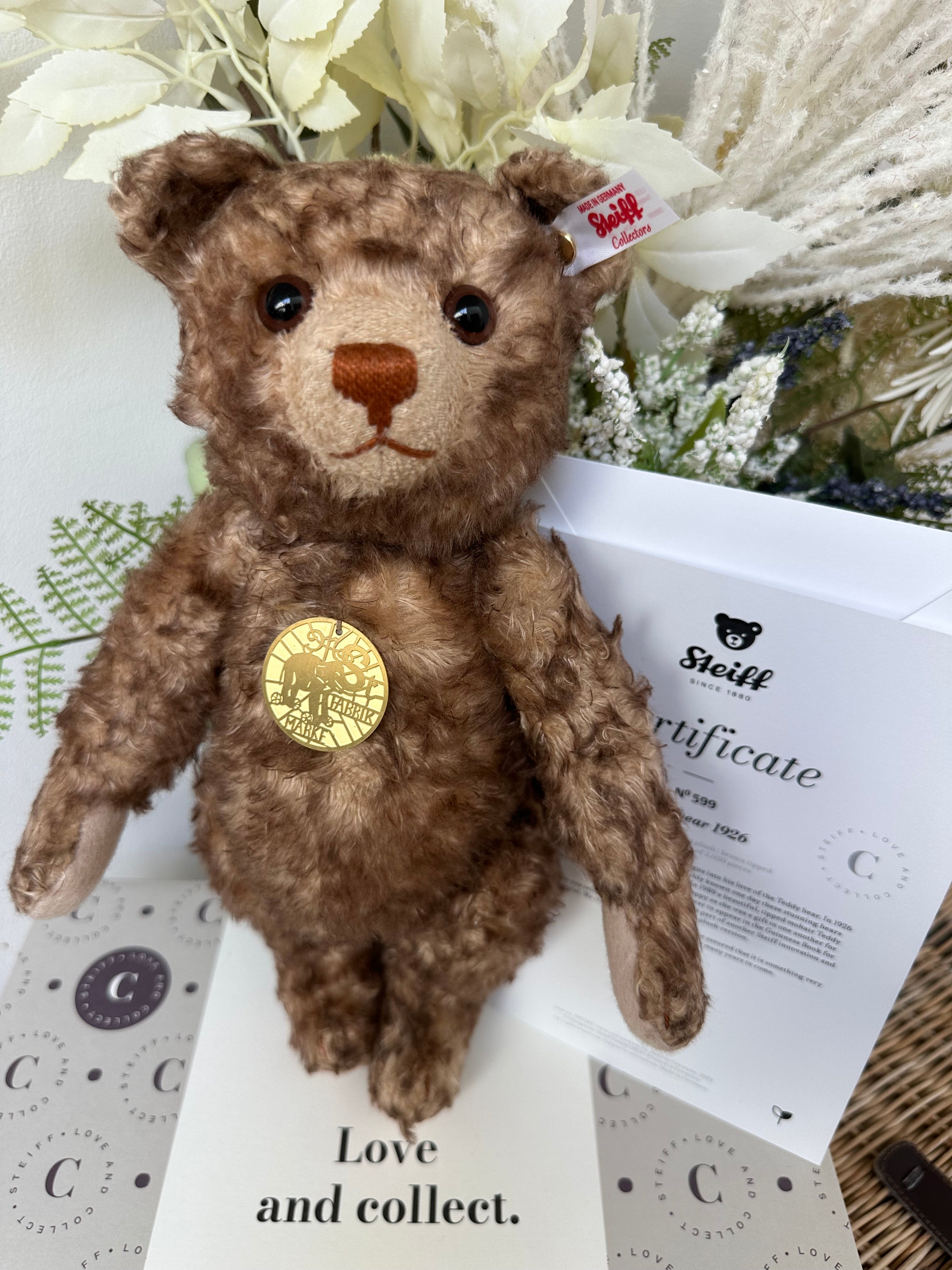 Steiff Teddy Bear 1926 Limited Edition Collectable Bear No 599