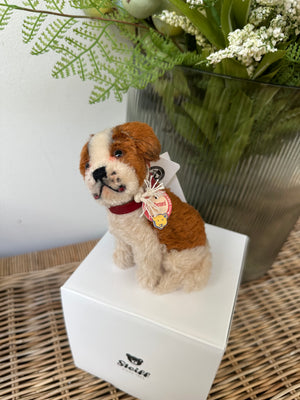 Steiff St Bernard 10cm 1934 Replica No 83 Miniature Puppy Dog
