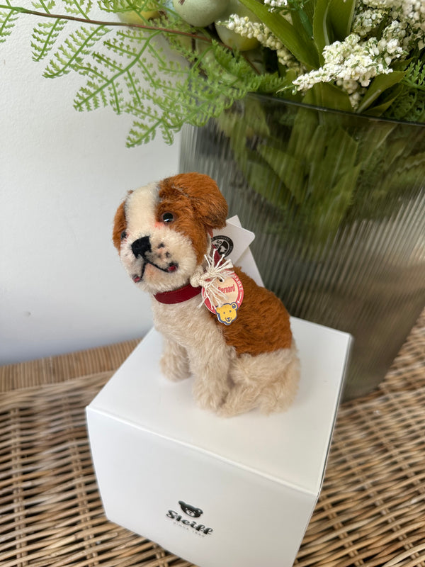 Steiff St Bernard 10cm 1934 Replica No 83 Miniature Puppy Dog