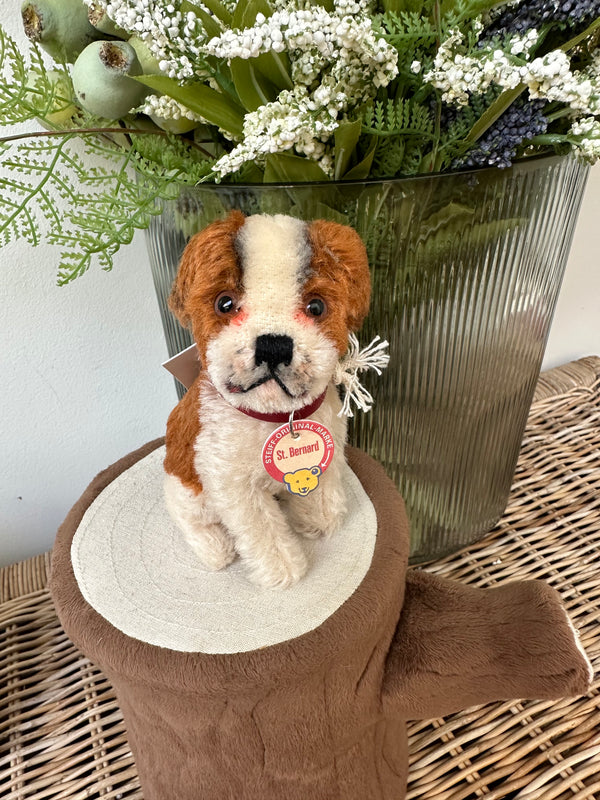 Steiff St Bernard 10cm 1934 Replica No 83 Miniature Puppy Dog