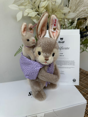 Rabbit Limited Edition 2 pce Collectable Mohair Bunny Rabbit Set No 489