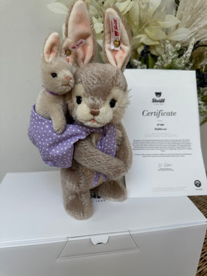 Rabbit Limited Edition 2 pce Collectable Mohair Bunny Rabbit Set No 489