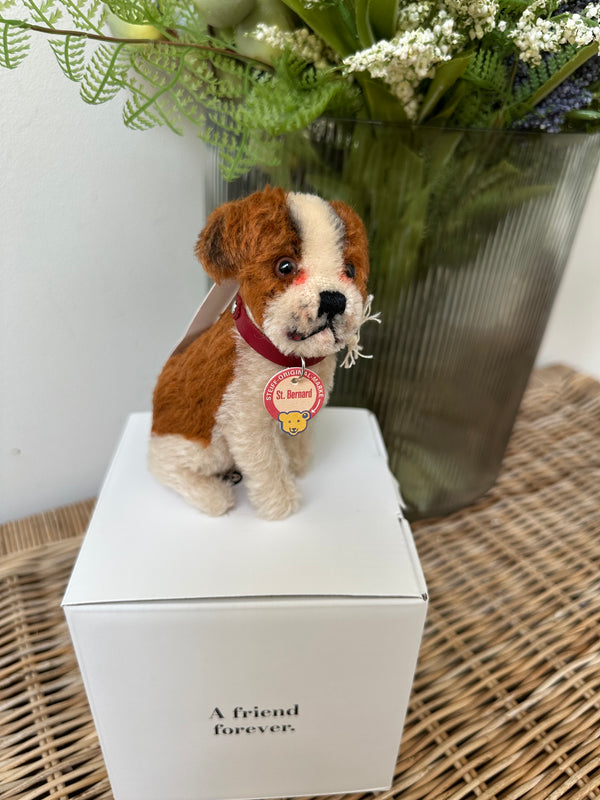 Steiff St Bernard 10cm 1934 Replica No 83 Miniature Puppy Dog