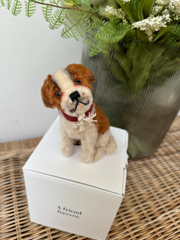 Steiff St Bernard 10cm 1934 Replica No 83 Miniature Puppy Dog