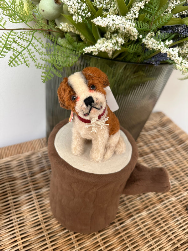 Steiff St Bernard 10cm 1934 Replica No 83 Miniature Puppy Dog