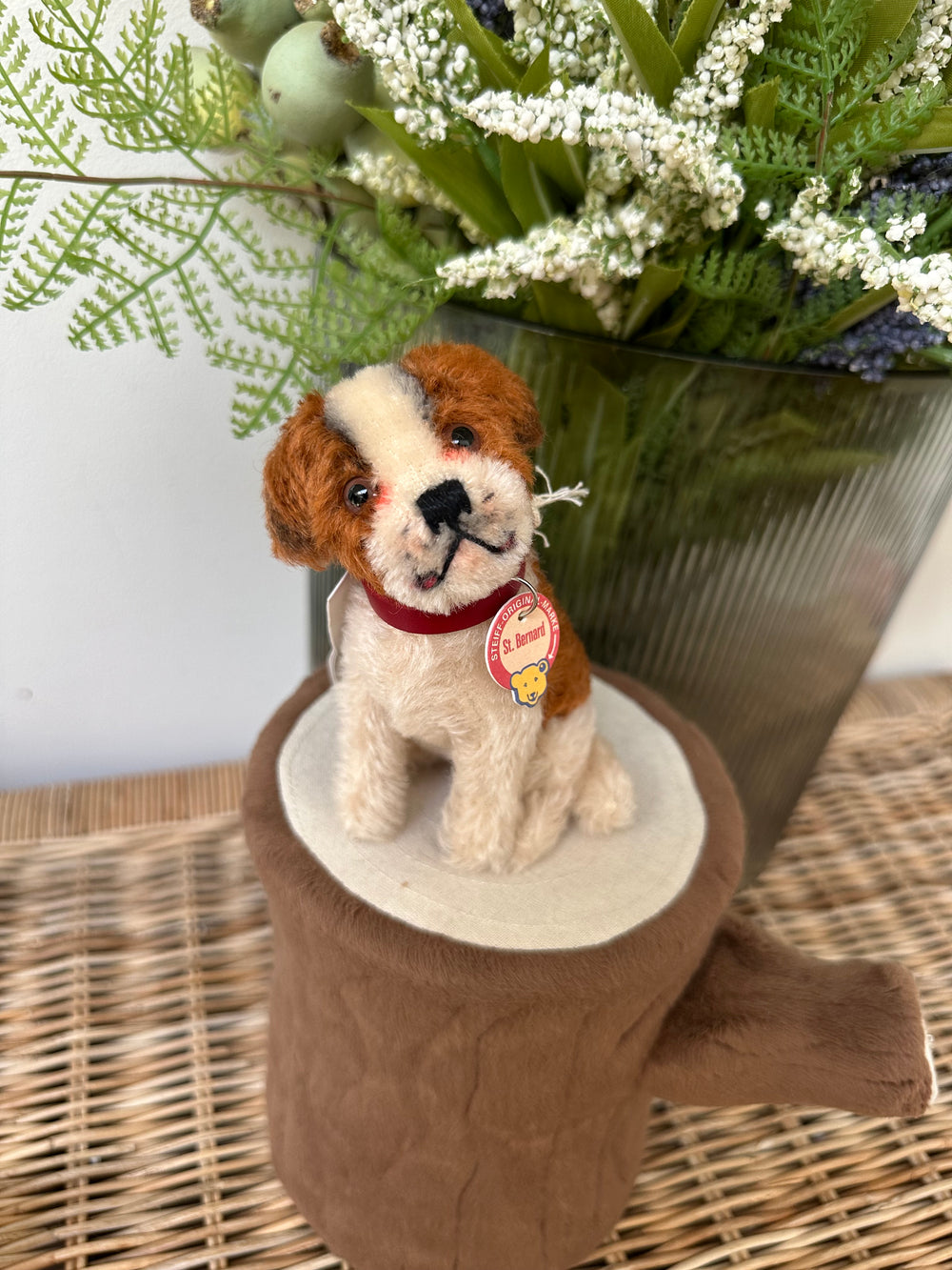 Steiff St Bernard 10cm 1934 Replica No 83 Miniature Puppy Dog