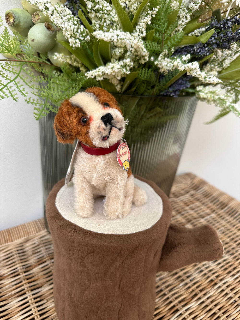 Steiff St Bernard 10cm 1934 Replica No 83 Miniature Puppy Dog