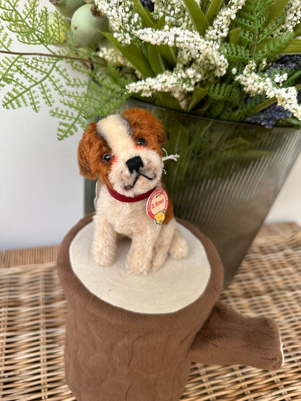 Steiff St Bernard 10cm 1934 Replica No 83 Miniature Puppy Dog