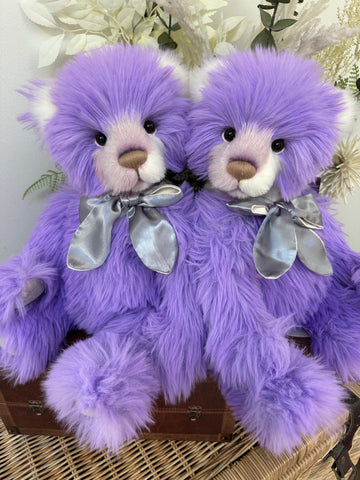 Marianne Charlie Bears 2025 Purple Plush Collection Teddy Bear