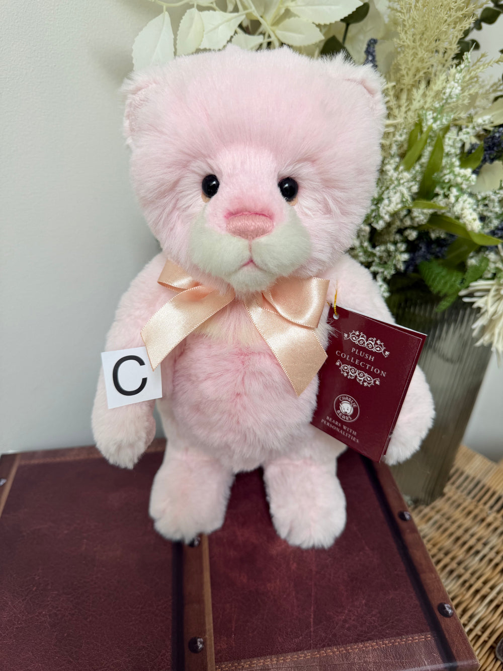 Miss Chevious Charlie Bears Pink Standing Plush Collection Teddy Bear