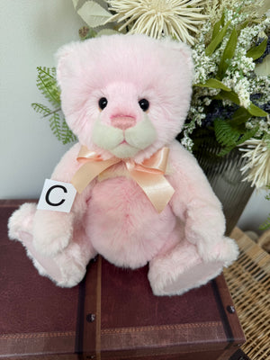Miss Chevious Charlie Bears Pink Standing Plush Collection Teddy Bear
