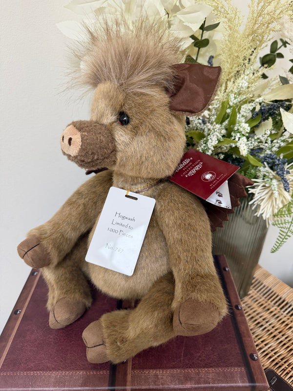 Hogwash Charlie Bears Plush Collection Limited Edition Flying Boar No 767
