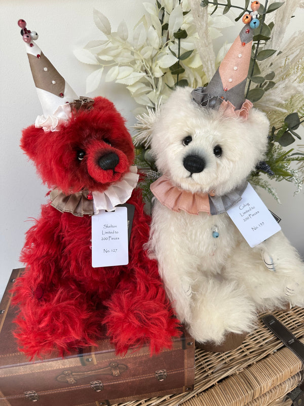 Skelton Limited Edition Alpaca / Mohair Limited Edition Clown Bear No 127