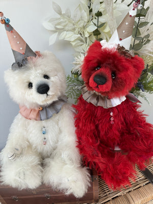 Skelton Limited Edition Alpaca / Mohair Limited Edition Clown Bear No 127