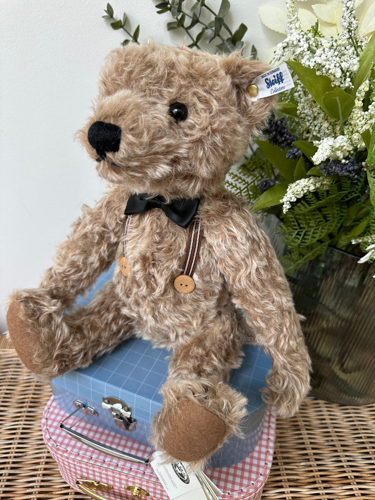 Frederic 34cm Steiff Mohair Teddy Bear with Growler & Bow tie. – Lovely ...