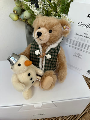 Teddy Bear with Snowman Steiff Limited Edition Christmas New Release No 252