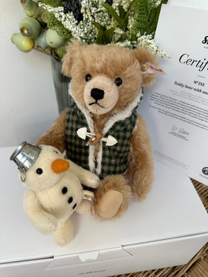 Teddy Bear with Snowman Steiff Limited Edition Christmas New Release No 252