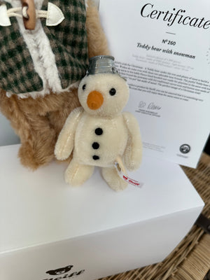 Teddy Bear with Snowman 2024 Steiff Limited Edition Christmas New Release No 260