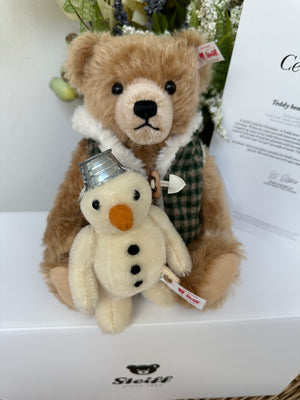 Teddy Bear with Snowman 2024 Steiff Limited Edition Christmas New Release No 260