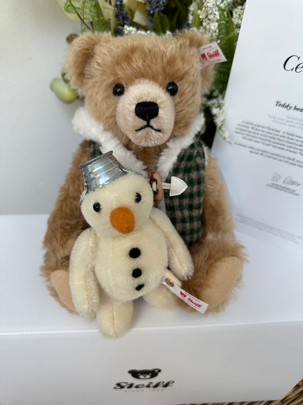 Teddy Bear with Snowman 2024 Steiff Limited Edition Christmas New Release No 260