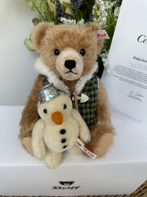 Teddy Bear with Snowman 2024 Steiff Limited Edition Christmas New Release No 260