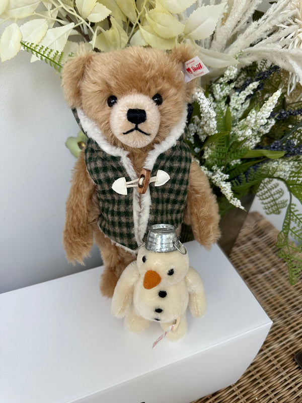 Teddy Bear with Snowman Steiff Limited Edition Christmas New Release No 246