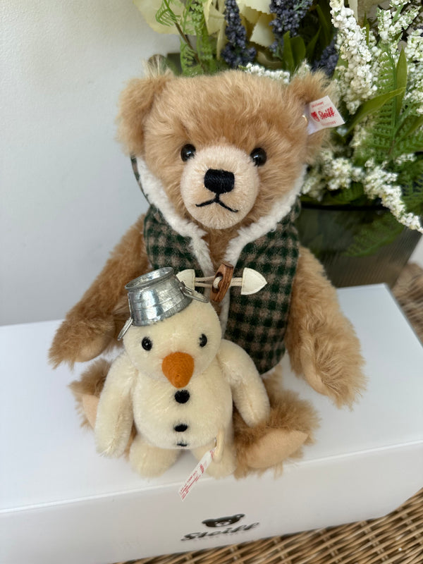 Teddy Bear with Snowman Steiff Limited Edition Christmas New Release No 246