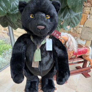 Charlie Bears Shadow Large Standing Plush Limited Edition Black Pantha No 986