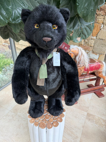 Charlie Bears Shadow Large Standing Plush Limited Edition Black Pantha No 986