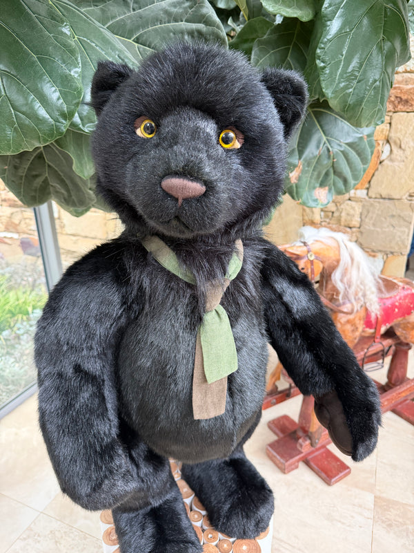 Charlie Bears Shadow Large Standing Plush Limited Edition Black Pantha No 986
