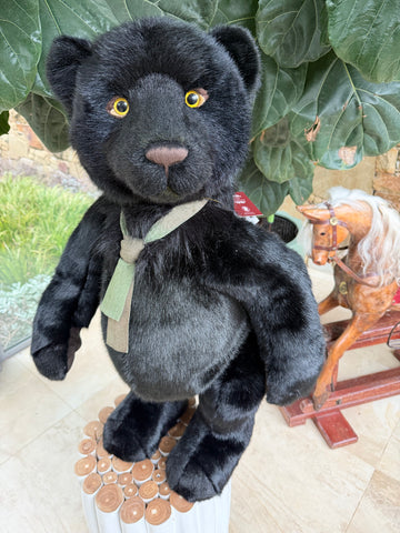 Charlie Bears Shadow Large Standing Plush Limited Edition Black Pantha No 974