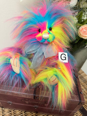 Razzle Charlie Bears Plush Collection Multi coloured Teddy Bear
