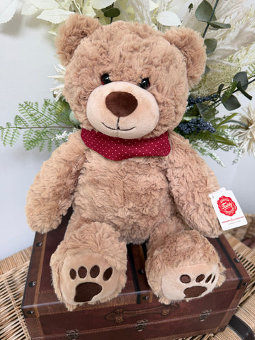 Teddy Chilly Hermann 40cm Plush Teddy Bear with Red Neckerchief