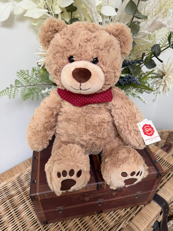 Teddy Chilly Hermann 40cm Plush Teddy Bear with Red Neckerchief