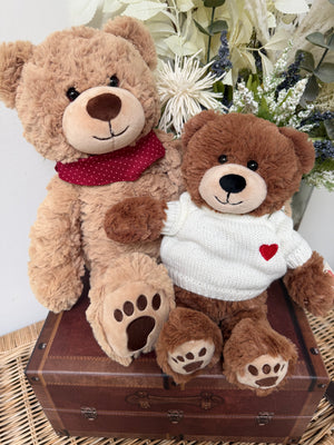Teddy Chilly Hermann 40cm Plush Teddy Bear with Red Neckerchief