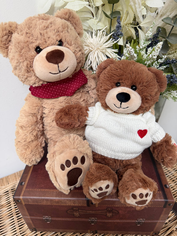 Teddy Chilly Hermann 40cm Plush Teddy Bear with Red Neckerchief