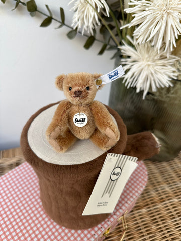 Mini Teddy Bear Light Brown Miniature Steiff Mohair Collectable Option A
