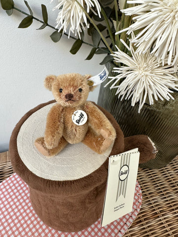 Mini Teddy Bear Light Brown Miniature Steiff Mohair Teddy Option B