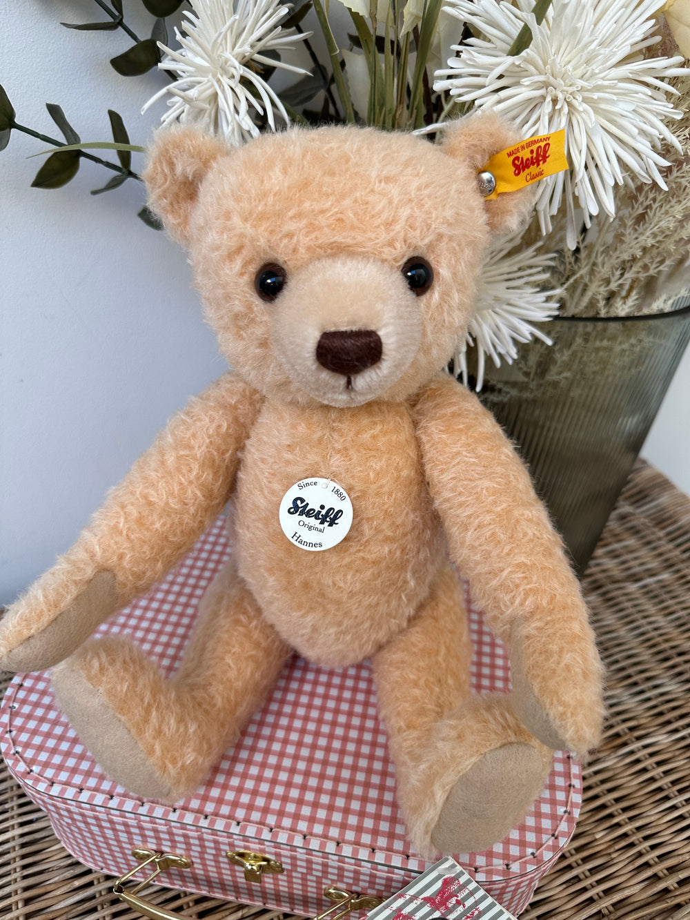 Hannes Teddy Bear Blond 34cm Collectable Mohair Bear