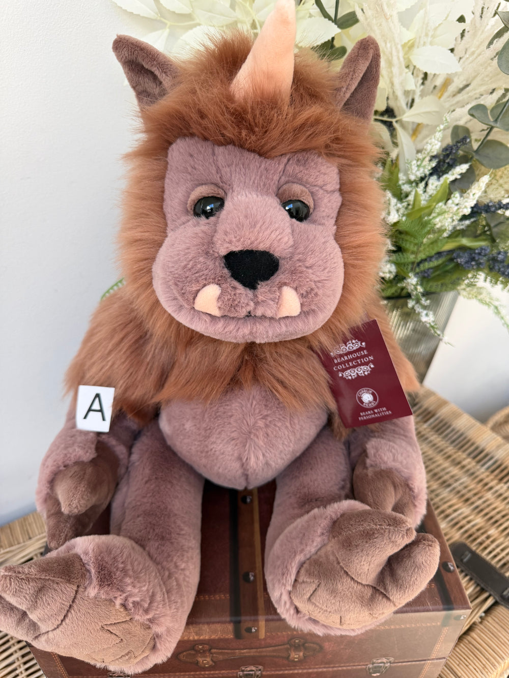 Quarry Bearhouse by Charlie Bears Large Plush Ogre