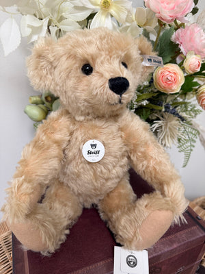 Luca Steiff Classic 35cm fully Jointed Blond Mohair Collectable Growler Teddy Bear