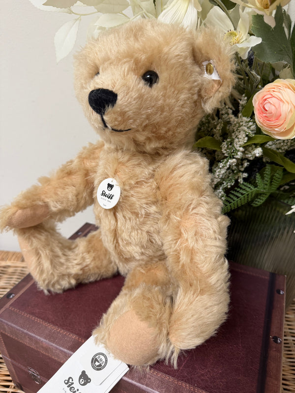 Luca Steiff Classic 35cm fully Jointed Blond Mohair Collectable Growler Teddy Bear