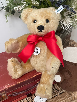 1909 Blond Steiff Classic Replica 35cm Collectors Mohair Teddy Bear with Growler