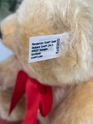 1909 Blond Steiff Classic Replica 35cm Collectors Mohair Teddy Bear with Growler