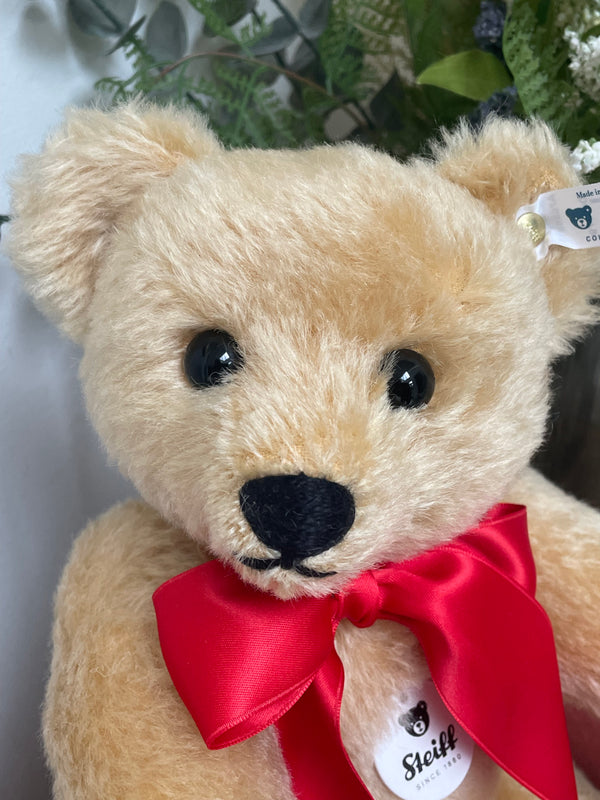 1909 Blond Steiff Classic Replica 35cm Collectors Mohair Teddy Bear with Growler
