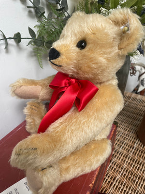 1909 Blond Steiff Classic Replica 35cm Collectors Mohair Teddy Bear with Growler