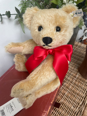 1909 Blond Steiff Classic Replica 35cm Collectors Mohair Teddy Bear with Growler